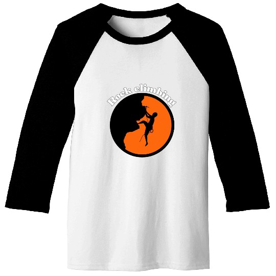 Rock climbing design Baseball Tees