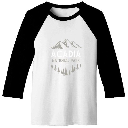 Acadia National Park Est 1916 Maine Baseball Tees