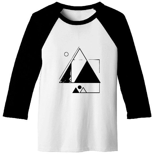 Geometric design Baseball Tees