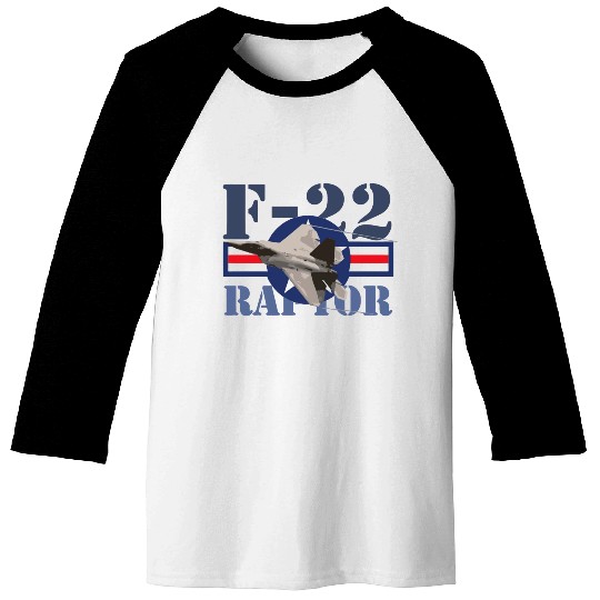 F 22 Raptor USAF Baseball Tees