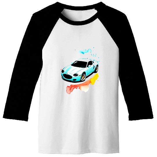 Running car Baseball Tees