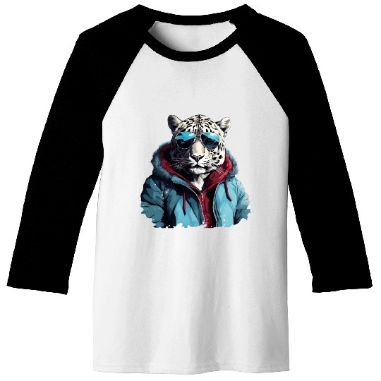 Street Style Snow Leopard | Leopard Lovers Baseball Tees