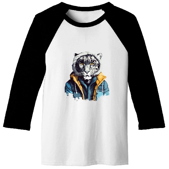 Street Style Snow Leopard | Leopard Lovers Baseball Tees