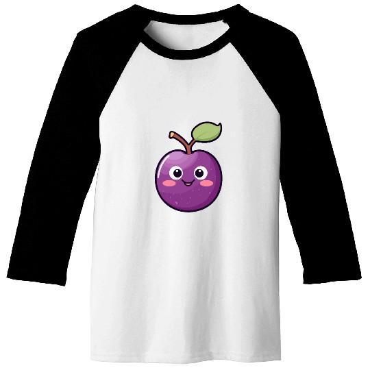 Kawaii Plum - Joyful Plumtastic Baseball Tees
