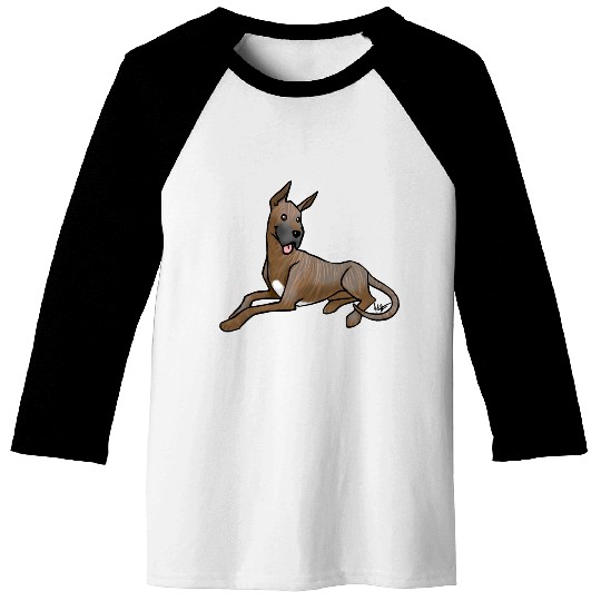Dog Great Dane Brindle Baseball Tees