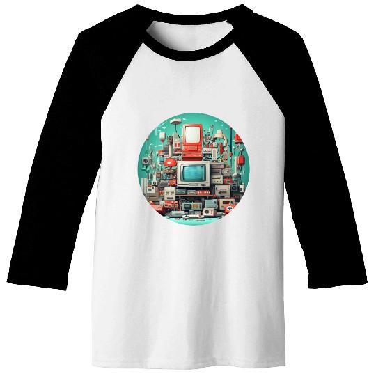 Retro Gaming Magic: Unleash the 8-Bit Nostalgia! Baseball Tees