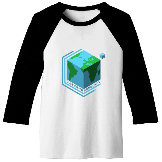 Cube Earth Community Baseball Tees