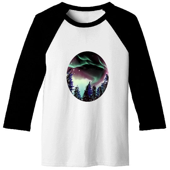 Northern Lights Aurora Borealis For Or Baseball Tees