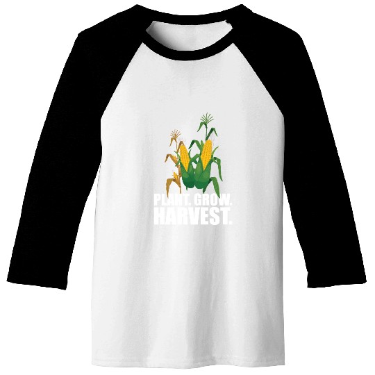 Corn Farmer Plant Grow Harvest Baseball Tees