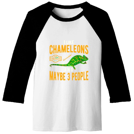 Chameleon Lizard Baseball Tees