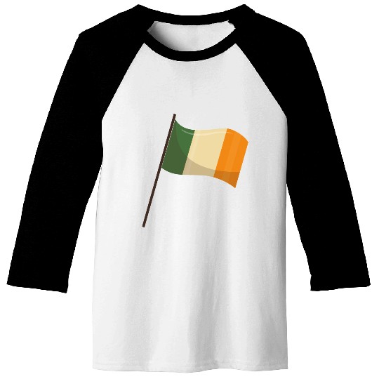 Saint Patricks Day Ireland Flag Baseball Tees
