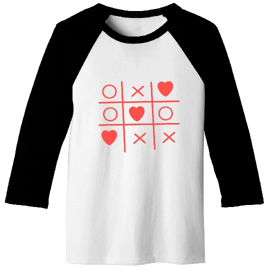 Cool Valentine s Day Criss Cross Heart Baseball Tees