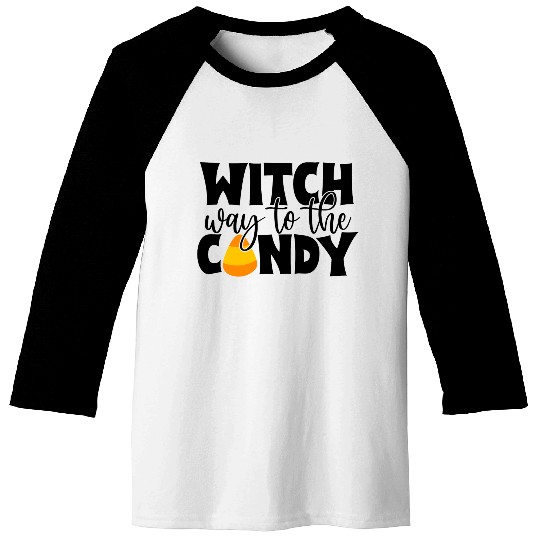 Witch Way To The Candy Baseball Tees