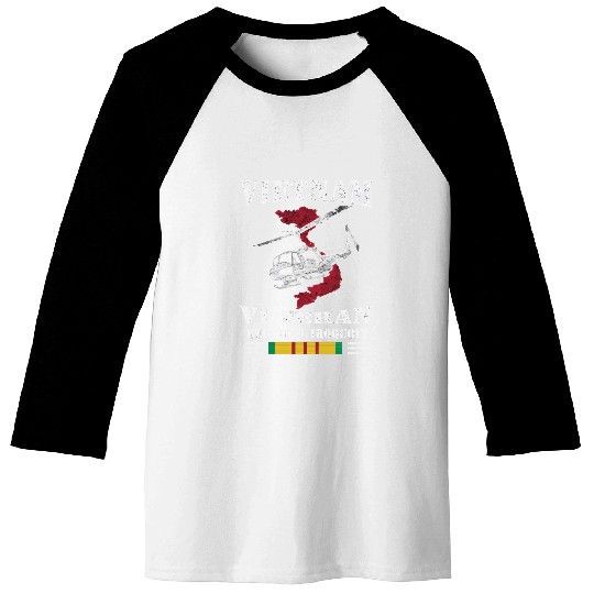 UH1 Vietnam Veteran Baseball Tees