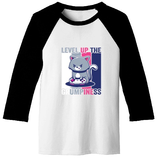 Gaming, Gaming, Video Game, Grumpy Cat Gamer Baseball Tees