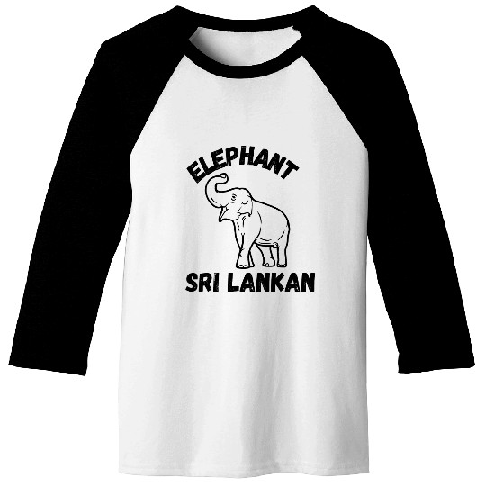 Sri Lankan Elephant Baseball Tees