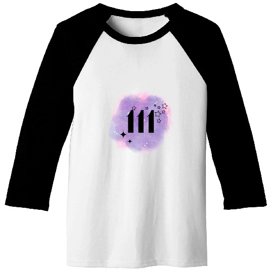 Angel Number 111 Numerology Lilac Baseball Tees