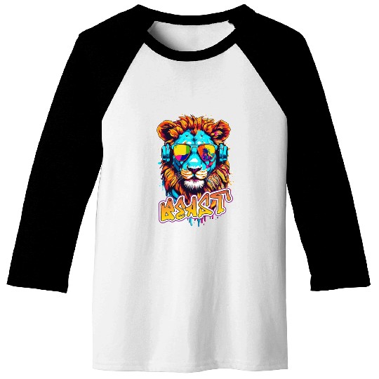 Beast Lion2 Baseball Tees