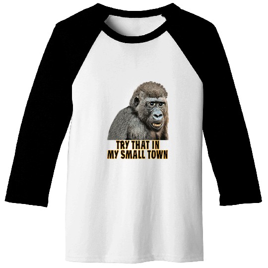 Small Town Ape Baseball Tees