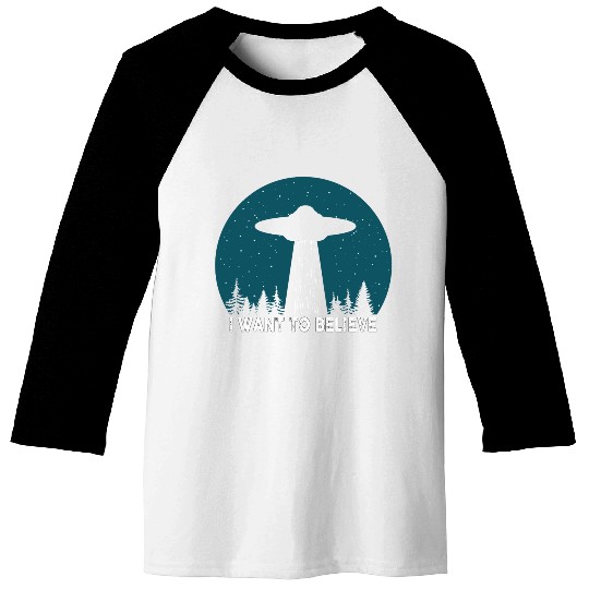 I Want To Believe World Ufo Day Baseball Tees