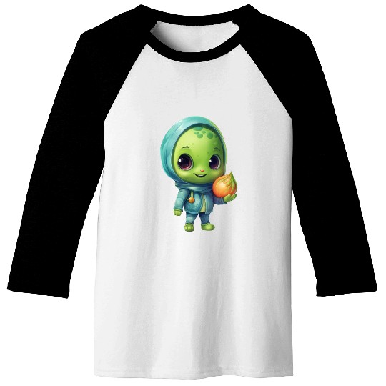 Sweet Alien Onion: Veggie Enchantment Baseball Tees