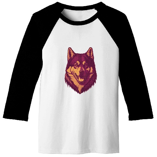 The Classic Siberian Husky Baseball Tees