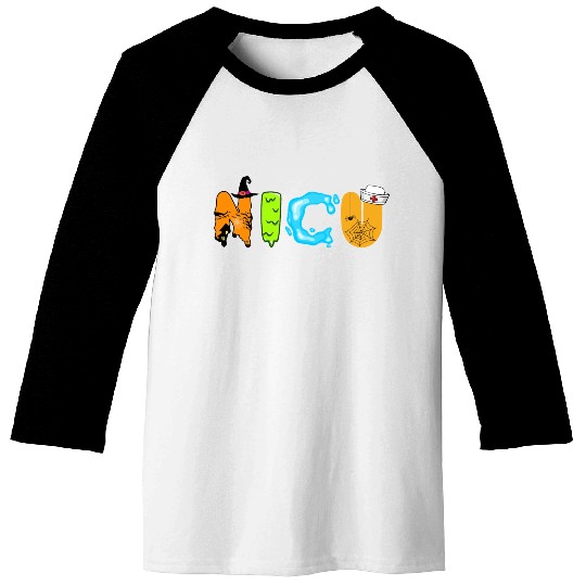 Cute NICU Halloween design Baseball Tees