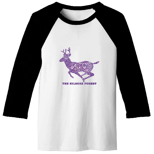 Deer - Violet Baseball Tees