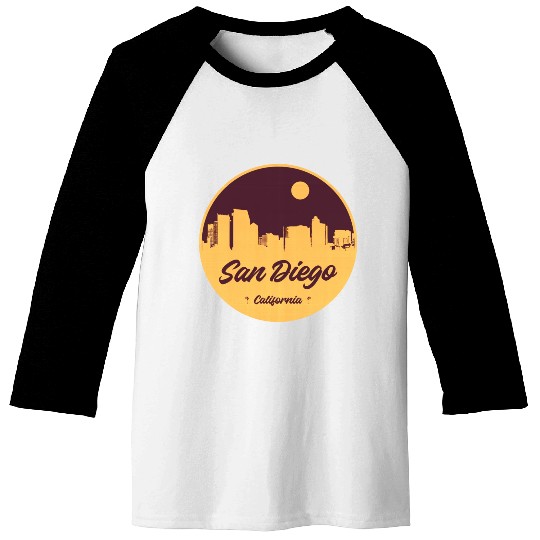 San Diego Skyline Baseball Tees