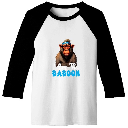 Baboon Monkey Lover Wildlife Animal Zookeeper Baseball Tees