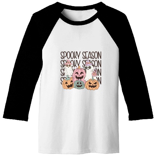 Spooky Season - Embrace the Chills Baseball Tees