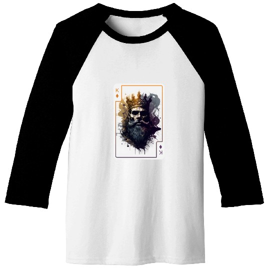 Poker Card Game Scary Halloween Baseball Tees