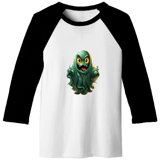 Ghost Lover Cartoon Style Halloween Ghost Spooky Baseball Tees