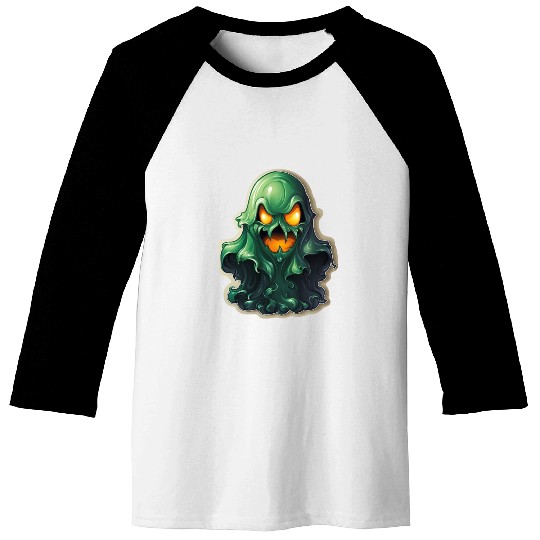 Ghost Lover Cartoon Style Halloween Ghost Spooky Baseball Tees
