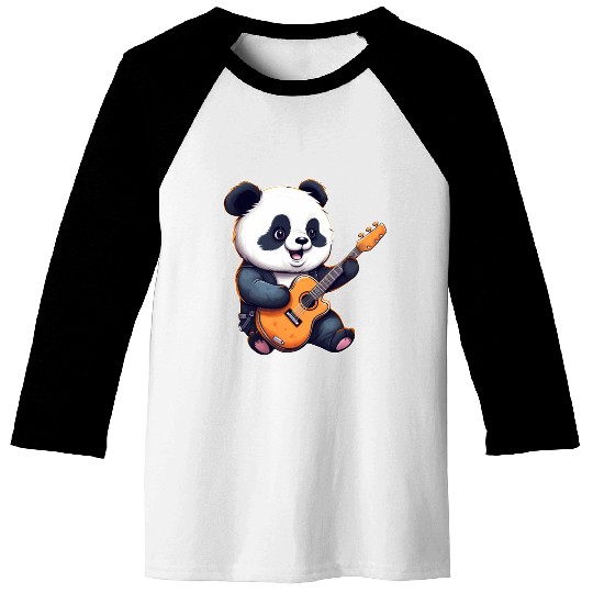 Panda guitarist Baseball Tees