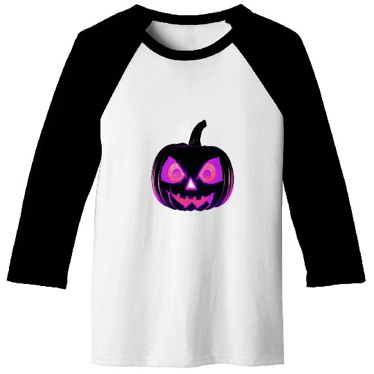 Hallowen Spooky Pumpkin Design Gift for Hallows Baseball Tees