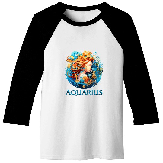 Embrace Your Aquarius Identity: Aquarius Pride Baseball Tees