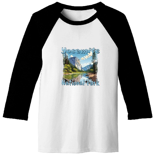 Yosemite National Park: Colorful Landscape in Baseball Tees