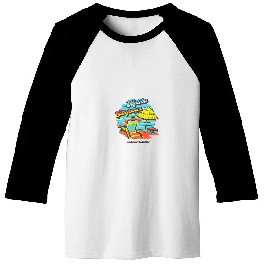 Malibu California Baseball Tees