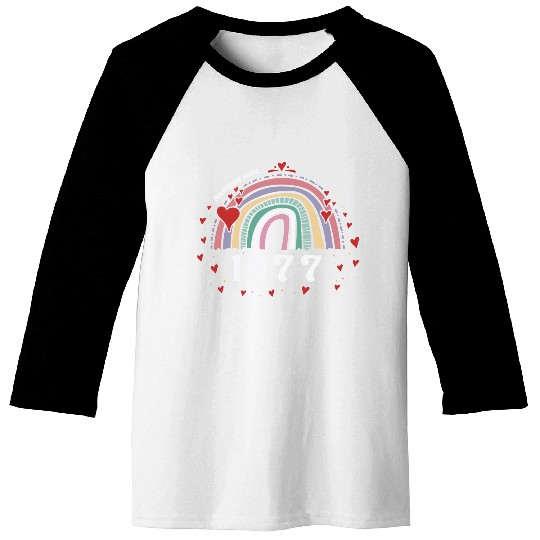 Cute Rainbow Awesome 1977 - 46th Birthday w/ Baseball Tees