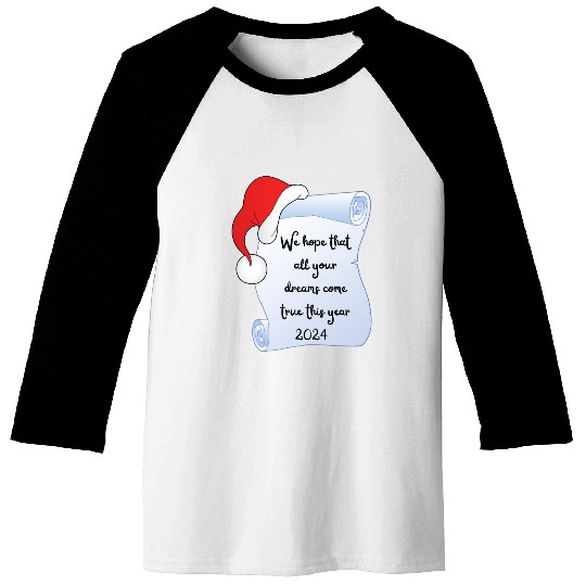 Santa Claus wishes Baseball Tees