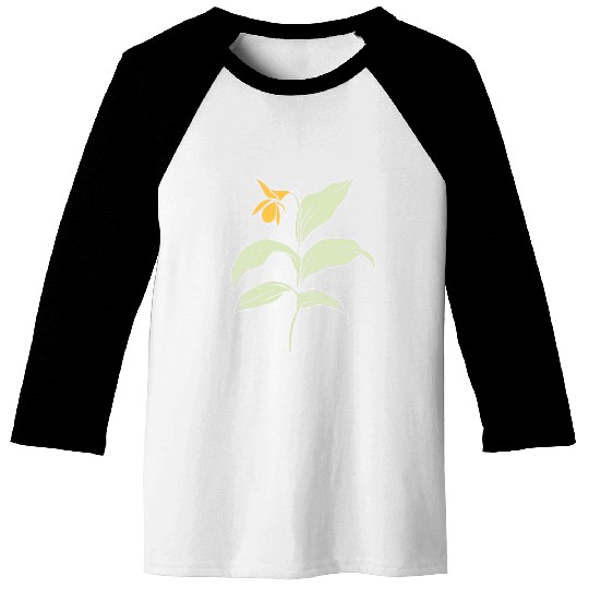 Yellow Orchid Plants Lover Gift Baseball Tees