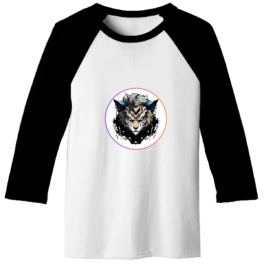 Fierce Tiger Anime Baseball Tees
