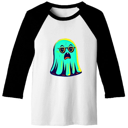 Weird ghost N3 Baseball Tees