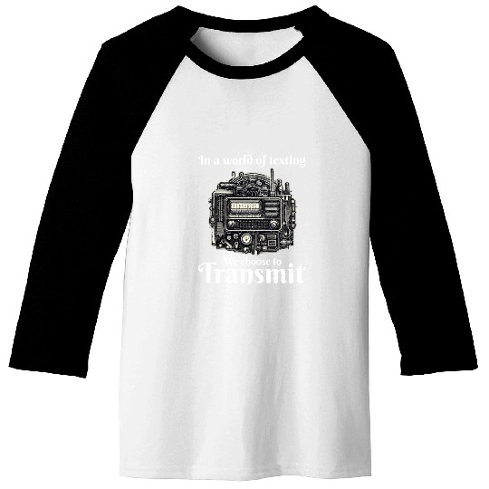 Vintage Ham Radio Operator Funny Baseball Tees