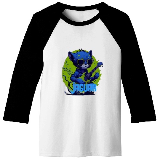 Baby Jaguar Guitar Baseball Tees