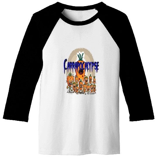 Carrapocalypse - The Carrot Zombie Take Over Baseball Tees
