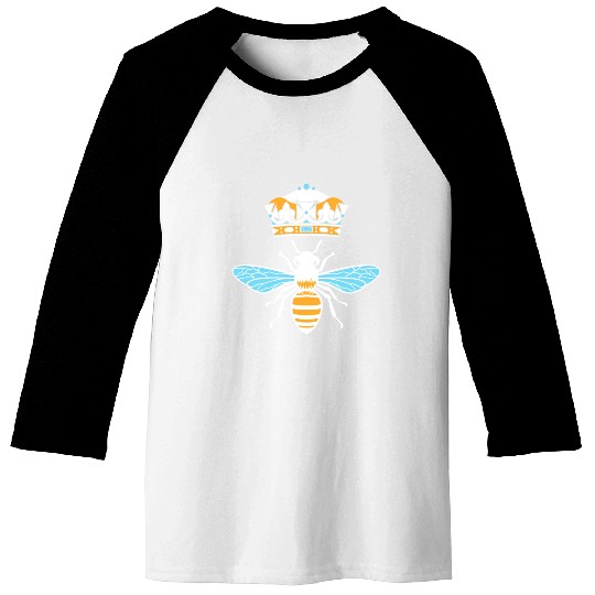 Queen Bee Crown Women Hive Beekeeping Bee Women Baseball Tees
