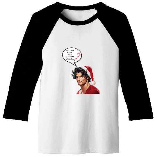 Christmas Nice Cute and Handsome Man Baseball Tees