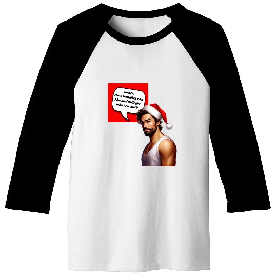 Christmas Nice Cute and Handsome Man Baseball Tees